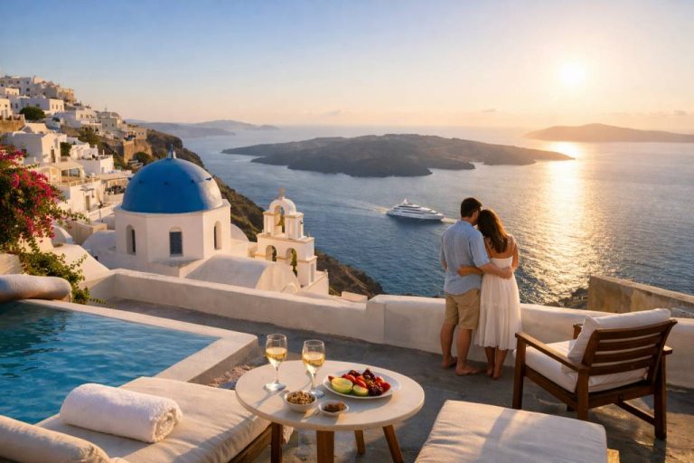 Voyage de noces en grece : îles, croisières et hôtels de charme pour un séjour idyllique