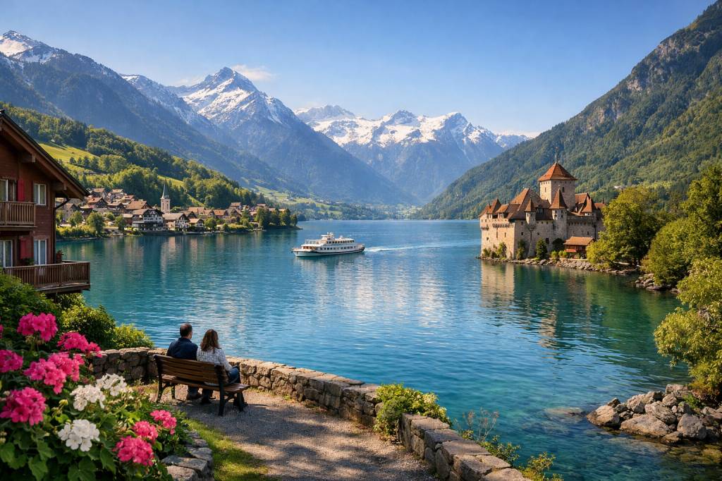 Ou partir en week-end en suisse ? idées de séjours entre lacs, montagnes et villes charmantes
